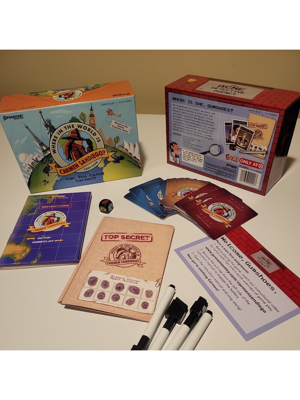 Where in the World is Carmen Sandiego? Card Game Pressman